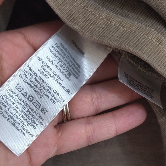 Madewell Taupe Knit Sweater Vintage Distressed Look Small Y2K Athleisure - Picture 8 of 12